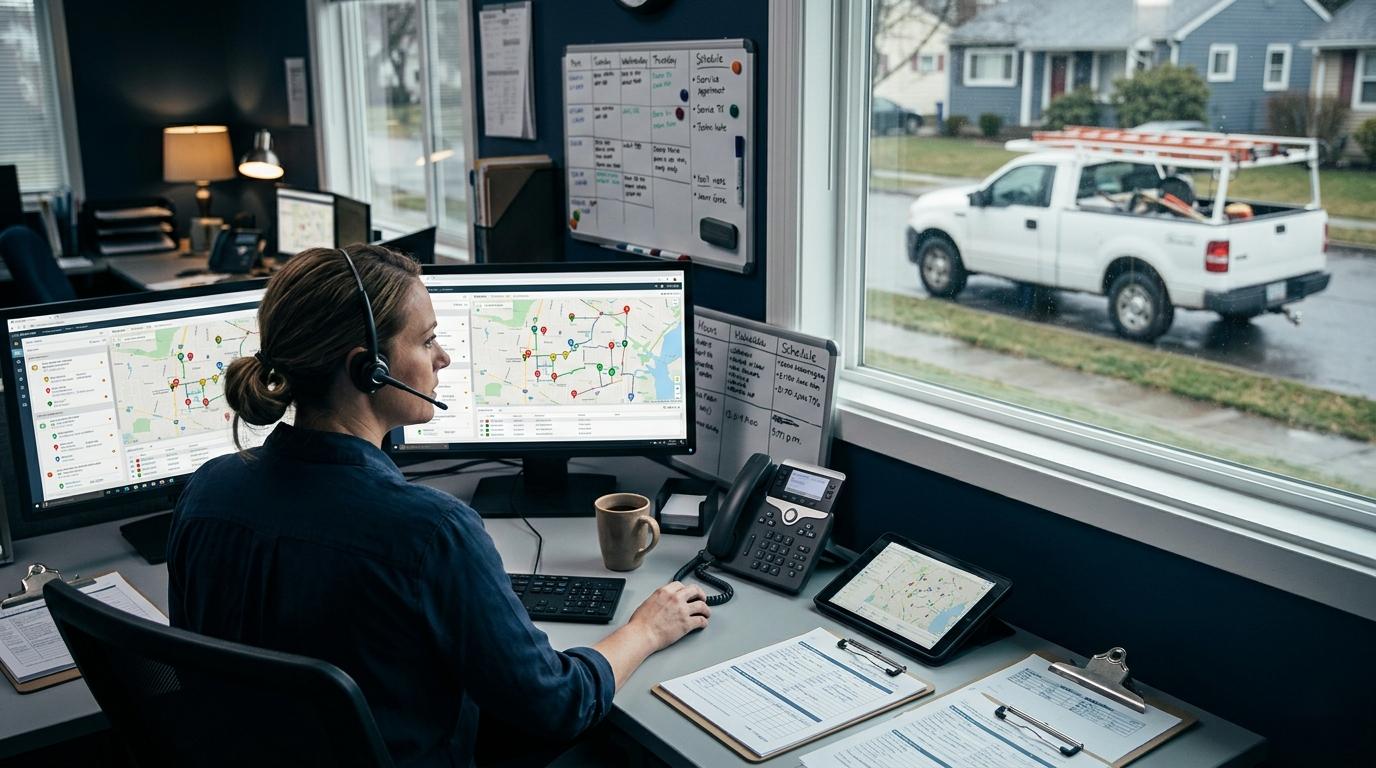 AI Dispatch Workflows for Home Service Offices: Where Automation Actually Helps visual 2