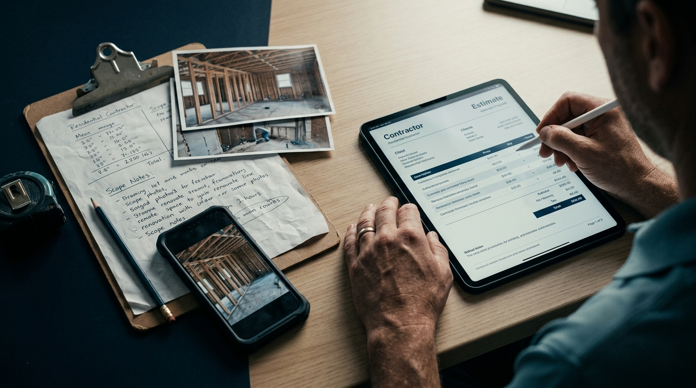 AI Estimating Prompts for Contractors: How to Get Faster Drafts Without Sending Weak Proposals visual 2
