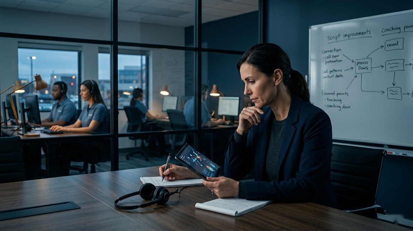 Call Transcript Analysis for Contractor Training: How to Improve Office Performance Without Guesswork visual 1