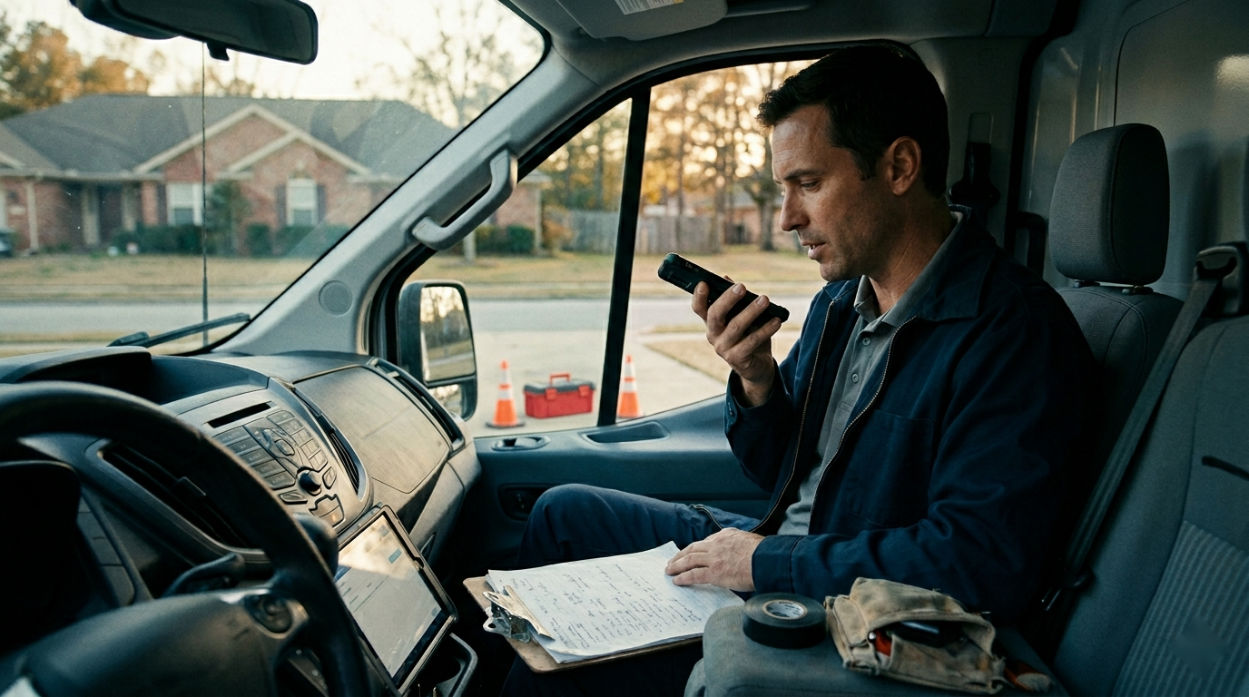 Technician Voice Notes to Job Summaries With AI: A Better Way to Capture the Day’s Work visual 1