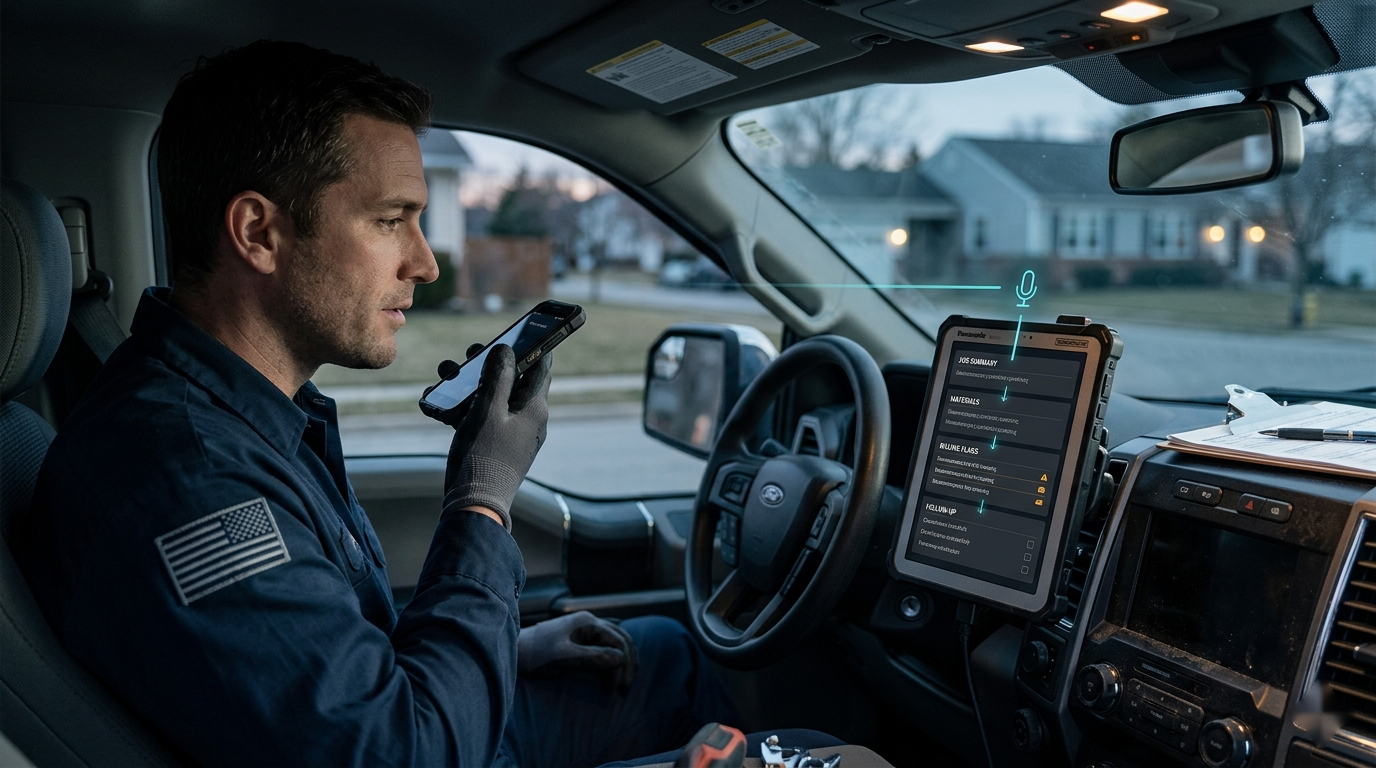 Technician Voice Notes to Job Summaries With AI: A Better Way to Capture the Day’s Work visual 2